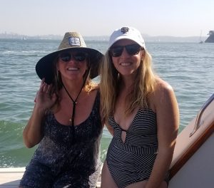 Sarah and Erica on the Boat